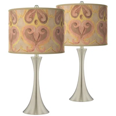 Giclee Glow Trish 26 1/4" Aurelia Shade Touch Table Lamps Set Of 2