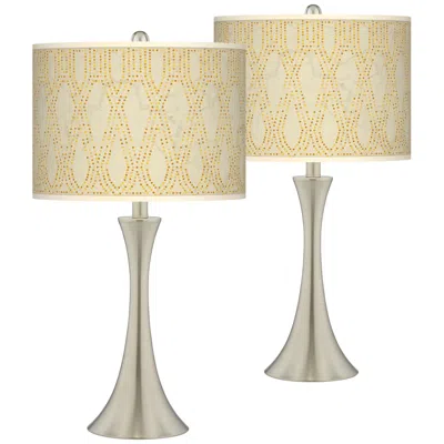 Giclee Glow Trish 26 1/4" Roman Pebbles Touch Table Lamps Set Of 2