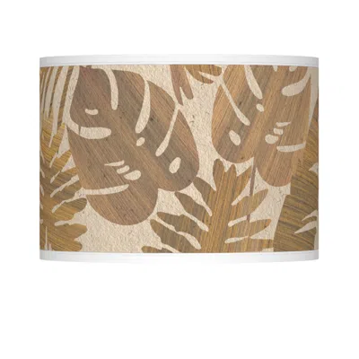 Giclee Glow Tropical Woodwork  Lamp Shade 13.5x13.5x10 (spider)