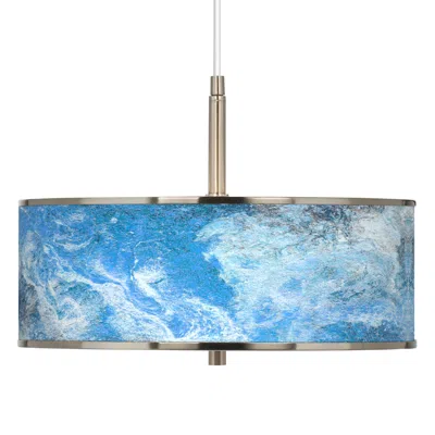 Giclee Glow Ultrablue  16" Wide Pendant Light