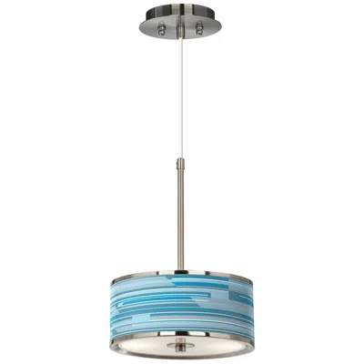 Giclee Glow Urban Stripes  10 1/4" Wide Pendant Light