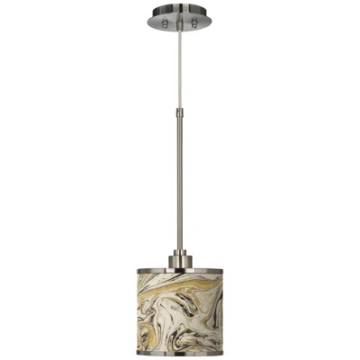 Giclee Glow Venetian Marble  Mini Pendant Light