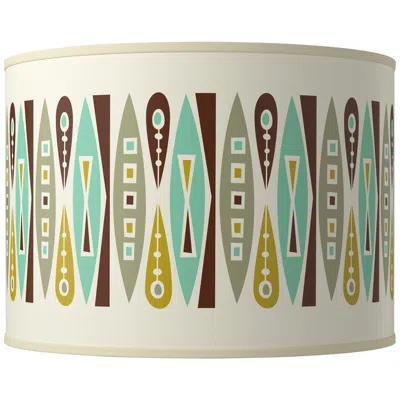 Giclee Glow Vernaculis Ii Giclee Round Drum Lamp Shade 15.5x15.5x11 (spider)