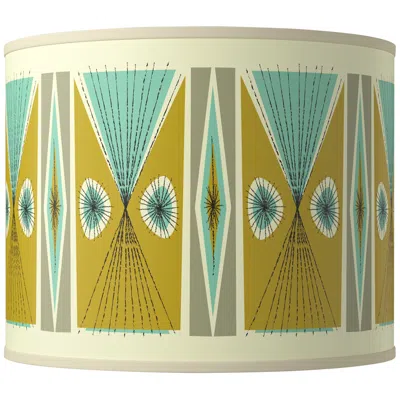 Giclee Glow Vernaculis Iii Giclee Round Drum Lamp Shade 14x14x11 (spider)