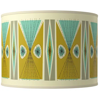 Giclee Glow Vernaculis Iii Giclee Round Drum Lamp Shade 15.5x15.5x11 (spider)