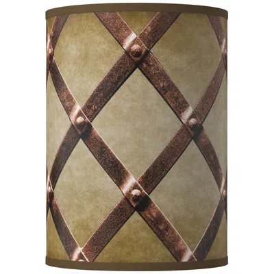 Giclee Glow Weave Giclee Round Cylinder Lamp Shade 8x8x11 (spider)