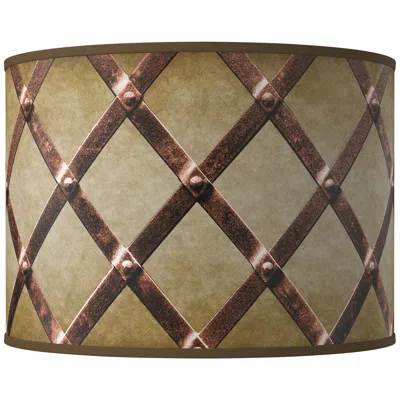 Giclee Glow Weave Giclee Round Drum Lamp Shade 15.5x15.5x11 (spider)