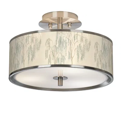 Giclee Glow Weeping Willow  14" Wide Ceiling Light
