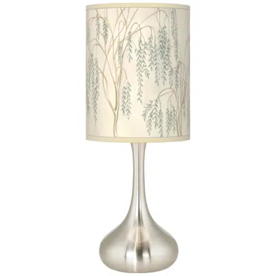 Giclee Glow Weeping Willow Giclee Modern Droplet Table Lamp