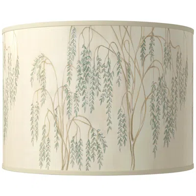 Giclee Glow Weeping Willow Giclee Round Drum Lamp Shade 15.5x15.5x11 (spider)