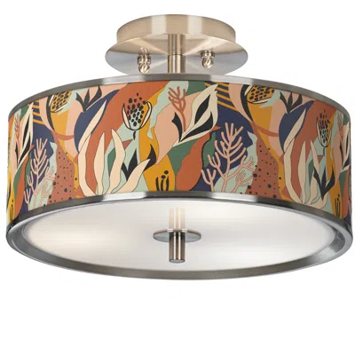 Giclee Glow Wild Desert  14" Wide Ceiling Light