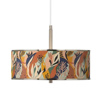 Giclee Glow Wild Desert  16" Wide Pendant Light
