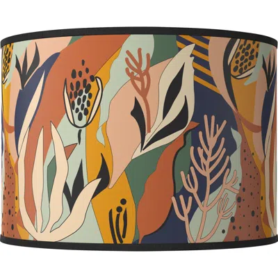 Giclee Glow Wild Desert White Giclee Drum Lamp Shade 15.5x15.5x11 (spider)