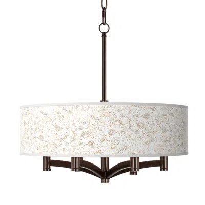 Giclee Glow Windflowers Ava 6-light Bronze Pendant Chandelier