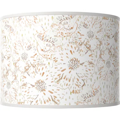 Giclee Glow Windflowers Giclee Round Drum Lamp Shade 15.5x15.5x11 (spider)