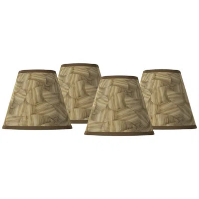 Giclee Glow Woodland Giclee Set Of Four Shades 3x6x5 (clip-on)