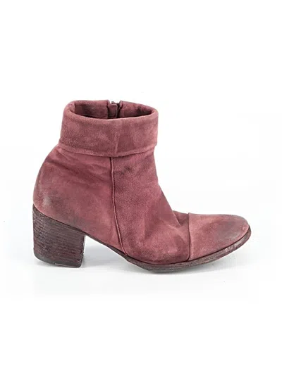 Pre-owned Gidigio Boots In Burgundy