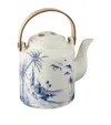 Gien Ceramic Dépareillé Japanese Teapot In Blue
