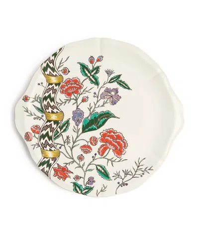 Gien Dominoté Cake Platter In Multi