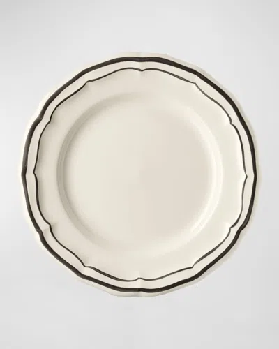 Gien Filet Canape Plate In Black