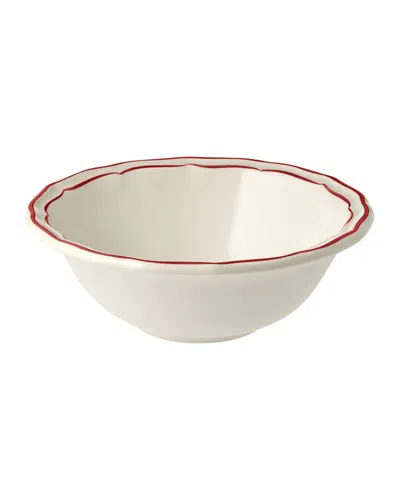 Gien Filet Cereal Bowl, Set Of 2 In Red