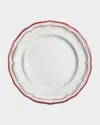 Gien Filet Dinner Plate In Red