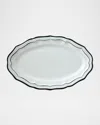 Gien Filet Oval Platter In White
