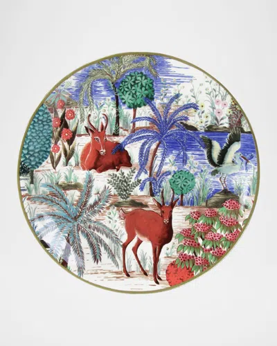 Gien Le Jardin Du Palais Canape Plate In Multi