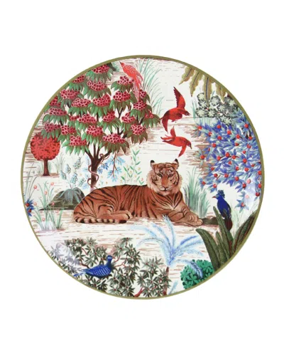 Gien Le Jardin Du Palais Canape Plate In Tiger
