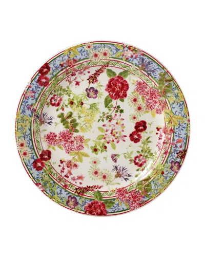 Gien Millefleurs Canape Plate In Multi