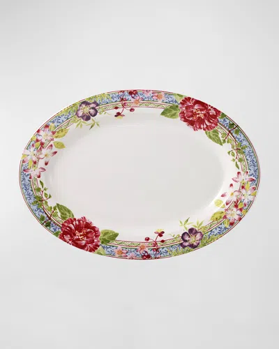 Gien Millefleurs Oval Platter In Multi