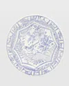 GIEN OISEAU BLUE & WHITE CANAPE PLATE