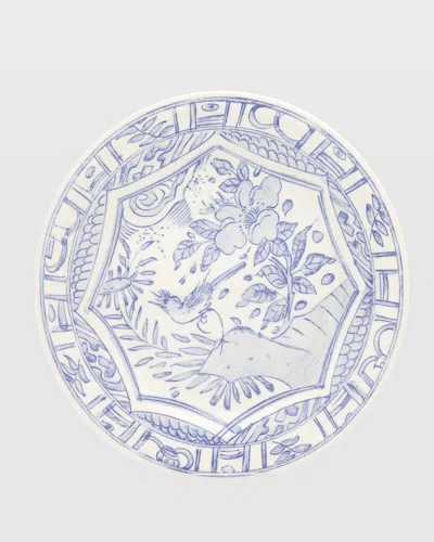 Gien Oiseau Blue & White Canape Plate