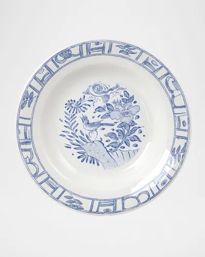 Gien Oiseau Blue & White Cereal Bowl In Blue/white