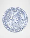 Gien Oiseau Blue & White Dessert Plate In Blue/white
