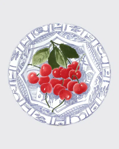 GIEN OISEAU BLUE DESSERT PLATE