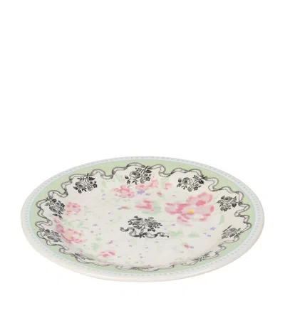 Gien Pompadour Canape Plates In Green