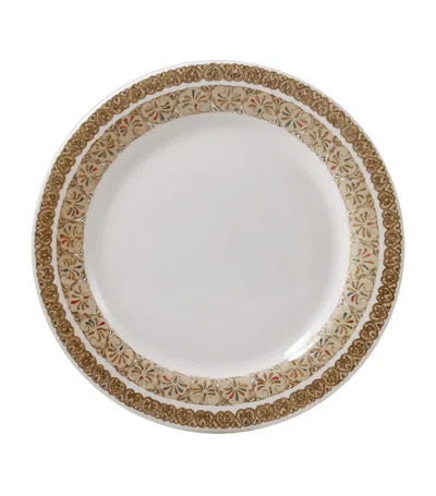 Gien Set Of 4 Chevaux Du Vent Dinner Plates (27.5cm) In Multi