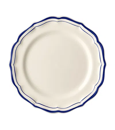 Gien Set Of 4 Filet Dessert Plates In White