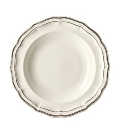 Gien Set Of 4 Filet Taupe Soup Plates In Neutral