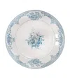 Gien Set Of 6 Ceramic Dépareillé Dinner Plates In Blue