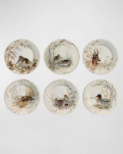 Gien Sologne Assorted Dessert Plates, Set Of 6 In Multi