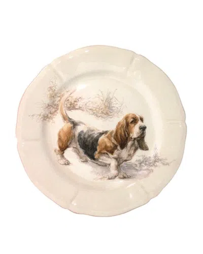 Gien Sologne Dessert Plate In Rabbits