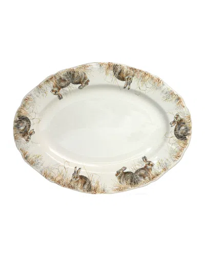 Gien Sologne Medium Oval Platter In Multi