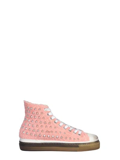 Gienchi Jimy Sneakers In Nude & Neutrals