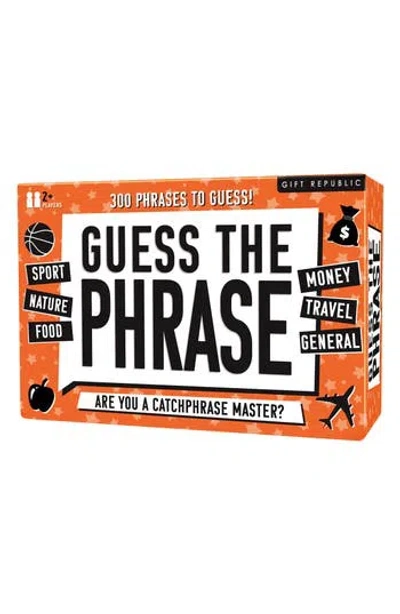 Gift Republic Guess The Phrase Game In Orange