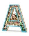 Giftcraft Led Wood Monogram Letter Decor In Blue