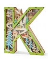 Giftcraft Led Wood Monogram Letter Decor In Green