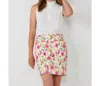 Giftcraft Peony Mini Skort In Pink Multi