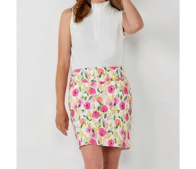 Giftcraft Peony Mini Skort In Pink Multi